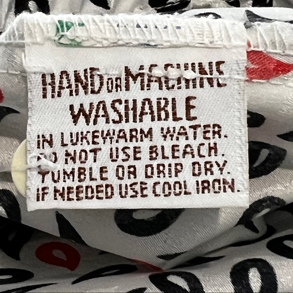 Lilli Anne Collections vintage tear drop pattern button down 80’s blouse - Picture 8 of 9